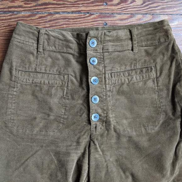 Free People Button Up Uncut Cords - Picture 4 of 6